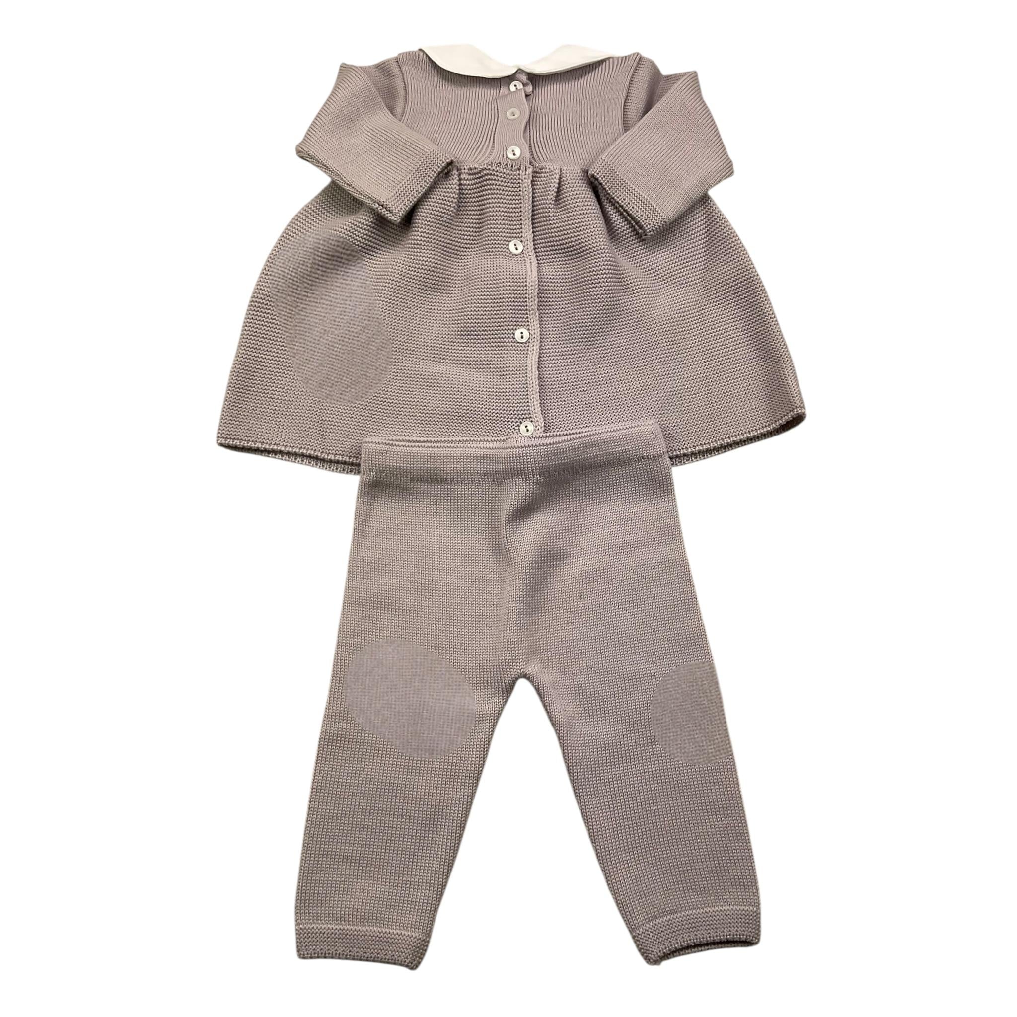 BABY LORD completo 3 pezzi maglia-pantalone-babbucce Beige per Neonata 401 BEIGE BABY LORD 