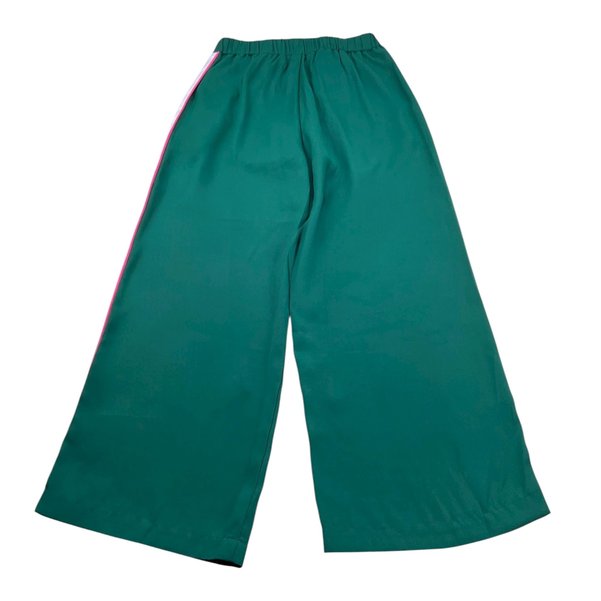 Iceberg Pantalone Tinta Unita con Profili In Contrasto per Bambina PTICE4150J VERDE ICEBERG 