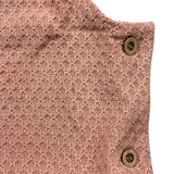 Bamboom+Babies Top Tinta Unita con Ricami Rosa per Neonata