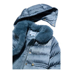 ABEL & LULA giubbino tinta unita con zip e cappuccio Azzurro per Bambina 5818JXXX AZZURRO ABEL & LULA 