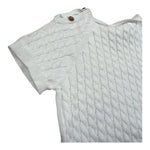 Wedoble Pagliaccetto Mezza Manica Tinta Unita per Neonato V2404305R BIANCO WEDOBLE 
