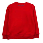 Trussardi Felpa Girocollo Tinta Unita con Logo per Bambino TBP26001FE ROSSO TRUSSARDI 