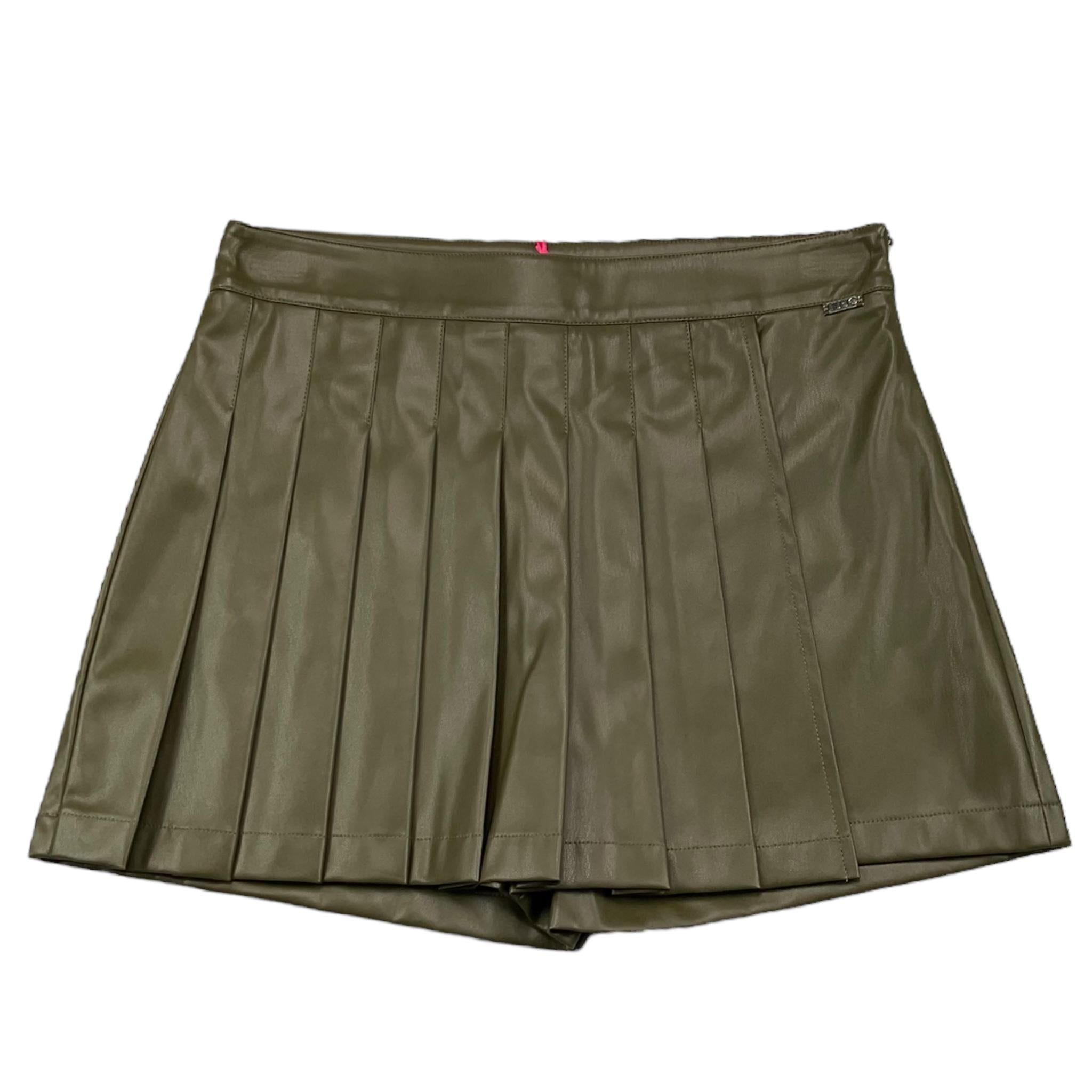 LIU JO short in ecopelle tinta unita  Verde per Bambina GF4057 VERDE LIU JO 