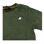 K-WAY shirt girocollo tinta unita con logo Verde per Neonato K6123WWXXX VERDE K-WAY 