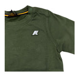 K-WAY shirt girocollo tinta unita con logo Verde per Neonato K6123WWXXX VERDE K-WAY 