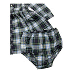 RALPH LAUREN abito manica lunga stampa fantasia con culotte Blu per Neonata 310950602001 BLU RALPH LAUREN 