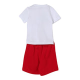Jeckerson Completo 2 Pezzi Bicolore T-Shirt-Bermuda per Neonato 396DJMNS25 BIANCO/ROSSO JECKERSON 