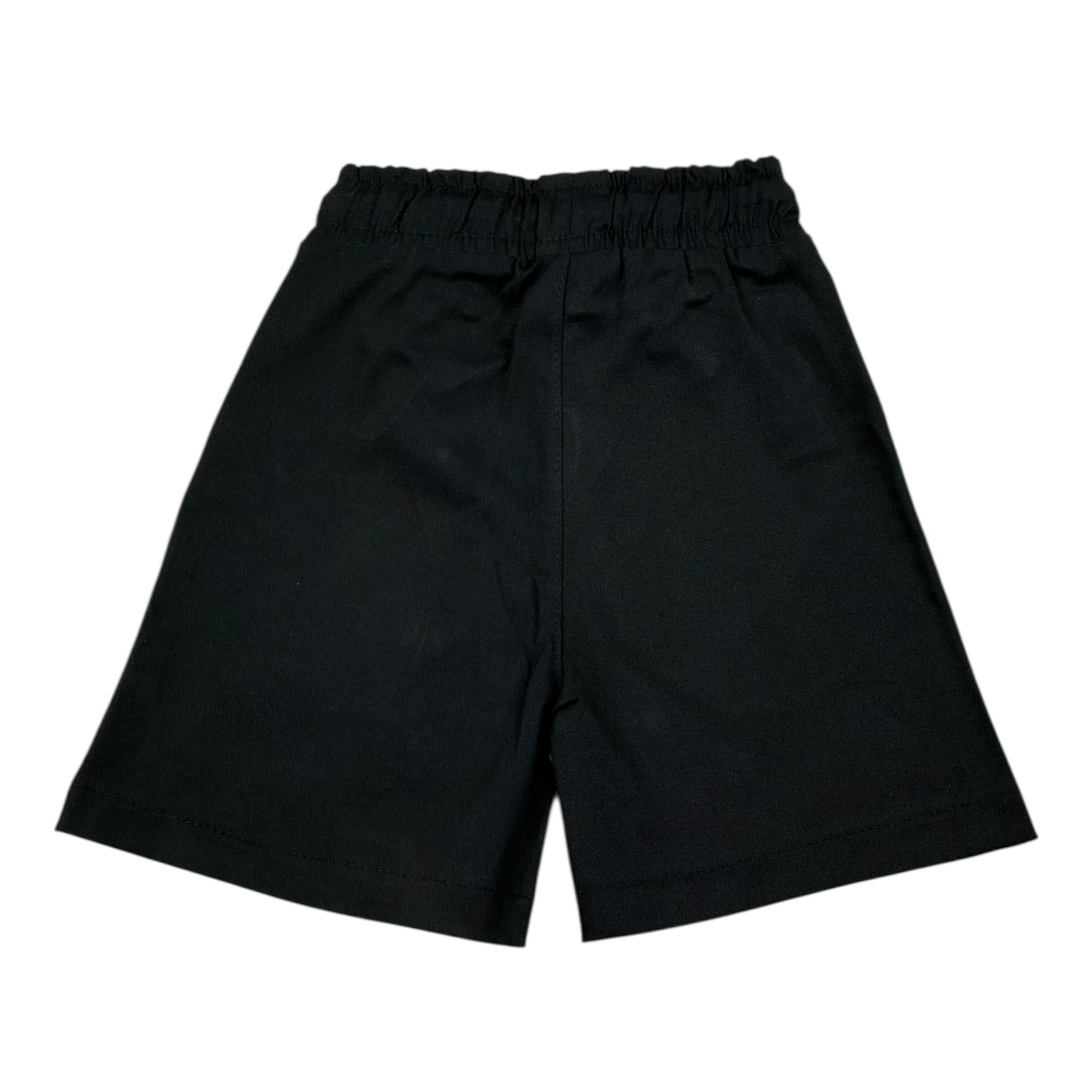 Frwrd Clothing Bermuda Tinta Unita con Elastico In Vita per Neonato KB008 NERO FRWRD CLOTHING 