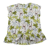 Mayoral T-Shirt Girocollo Tinta Unita con Stampa per Bambina 10477J BEIGE MAYORAL 