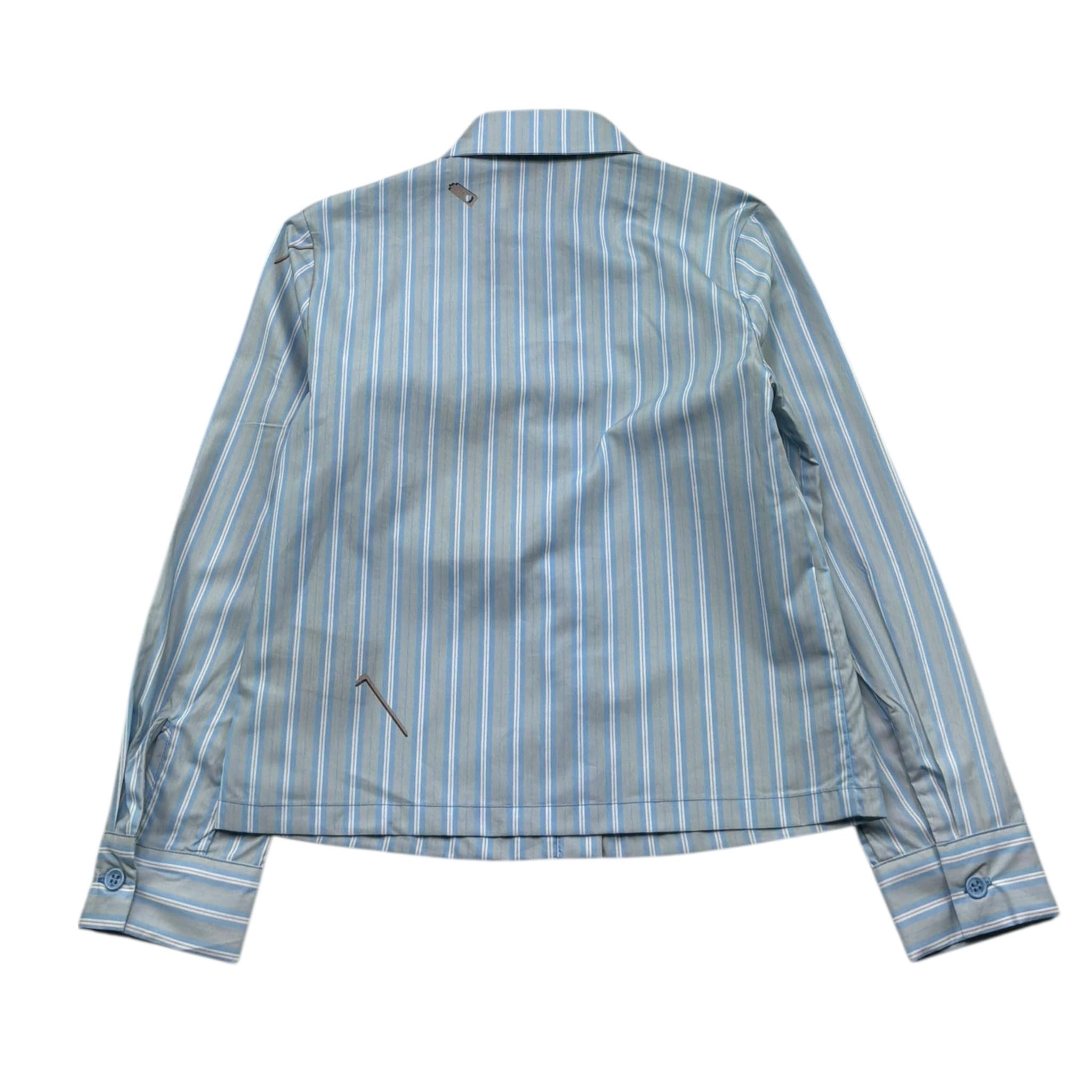 Trussardi Camicia Tinta Unita con Fantasia A Righe per Bambino TGP26046CA AZZURRO TRUSSARDI 