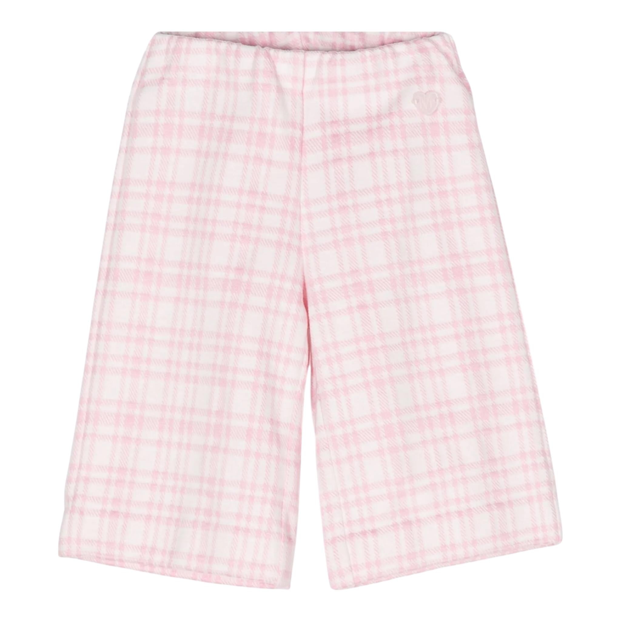 MONNALISA pantalone stampa fantasia modello palazzo Bianco/rosa per Bambina 37D406J BIANCO/ROSA MONNALISA 