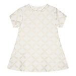 Michael Kors Abito Mezza Manica Girocollo Logato Panna per Bambina R30311JXX PANNA MICHAEL KORS 