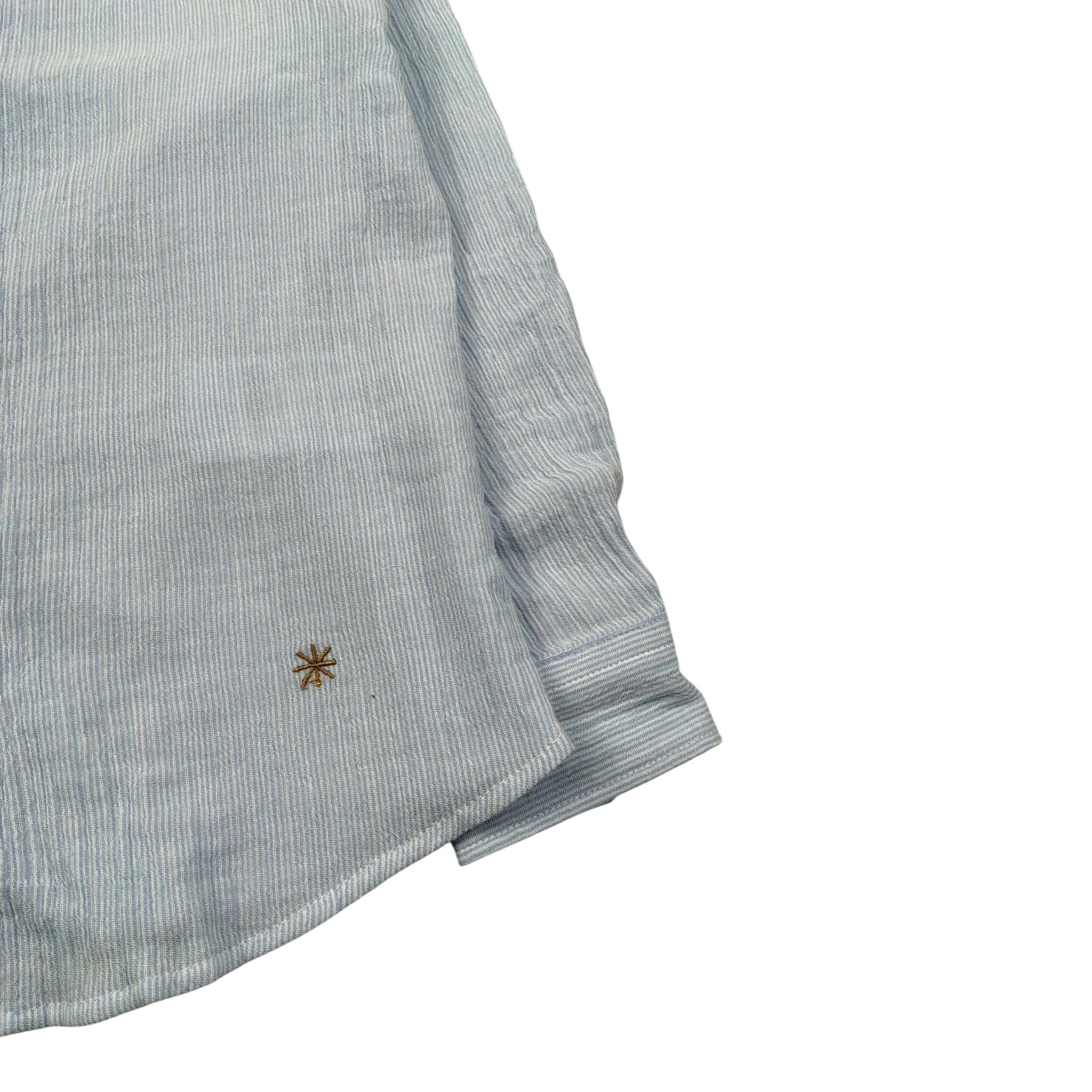 Manuel Ritz Camicia Manica Lunga tinta unita Collo Coreano Azzurro per Neonato MR3101X AZZURRO MANUEL RITZ 