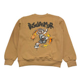 DISCLAIMER felpa girocollo tinta unita con stampa Biscotto per Bambino 24IDK58265 BISCOTTO DISCLAIMER 