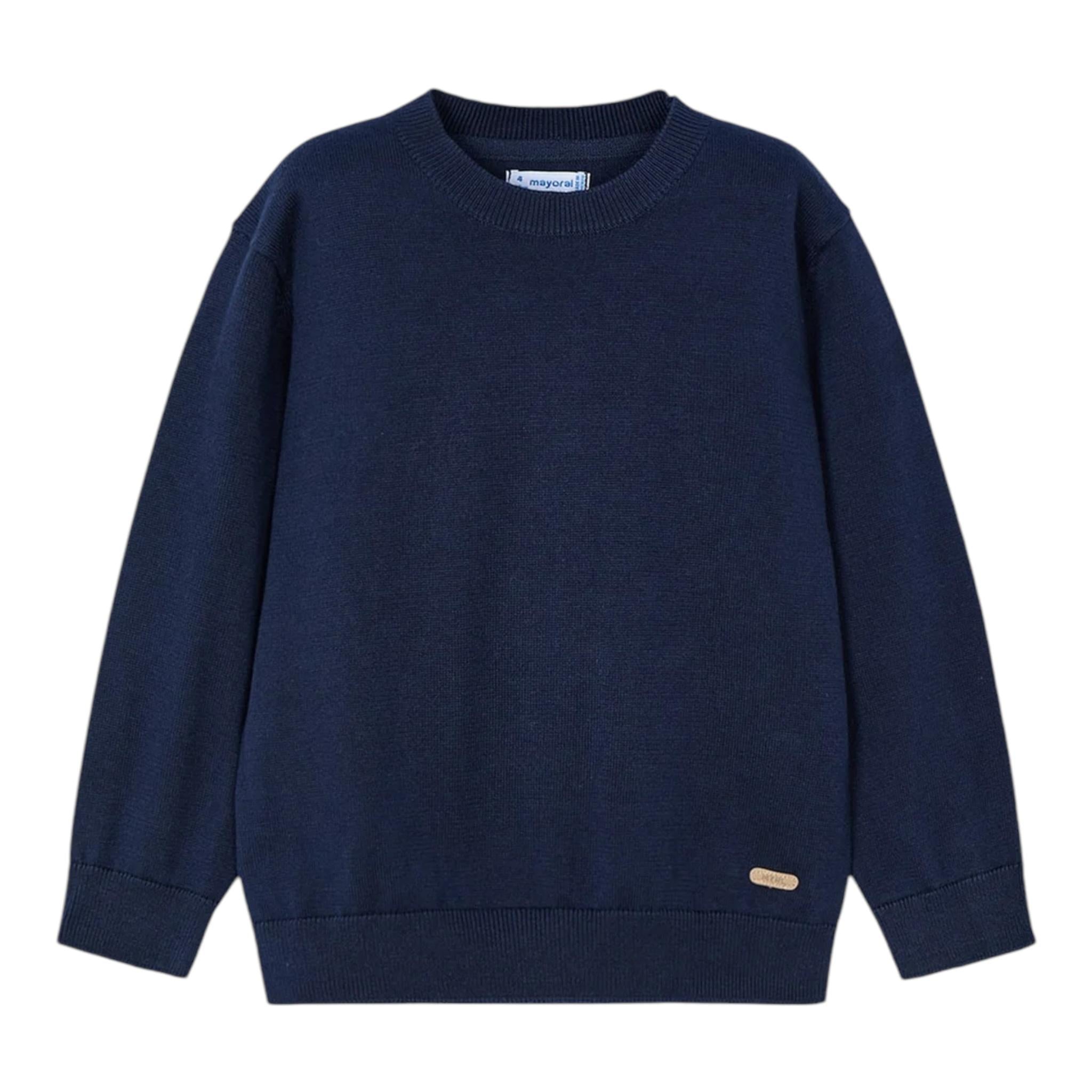 MAYORAL maglia girocollo tinta unita Blu per Bambino 323X BLU MAYORAL 