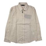 Please Langarmshirt Streifenmuster weiß/beige für Jungen