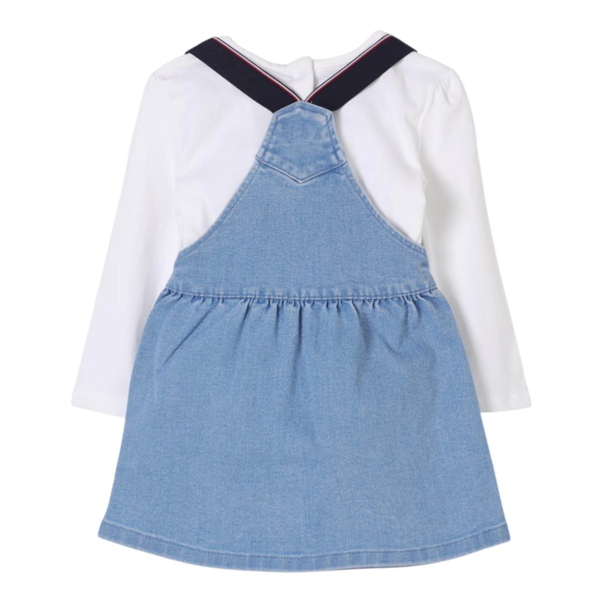 Tommy Hilfiger Completo 2 Pezzi Shirt-Abito per Neonata KN0KN01977 AZZURRO TOMMY HILFIGER 