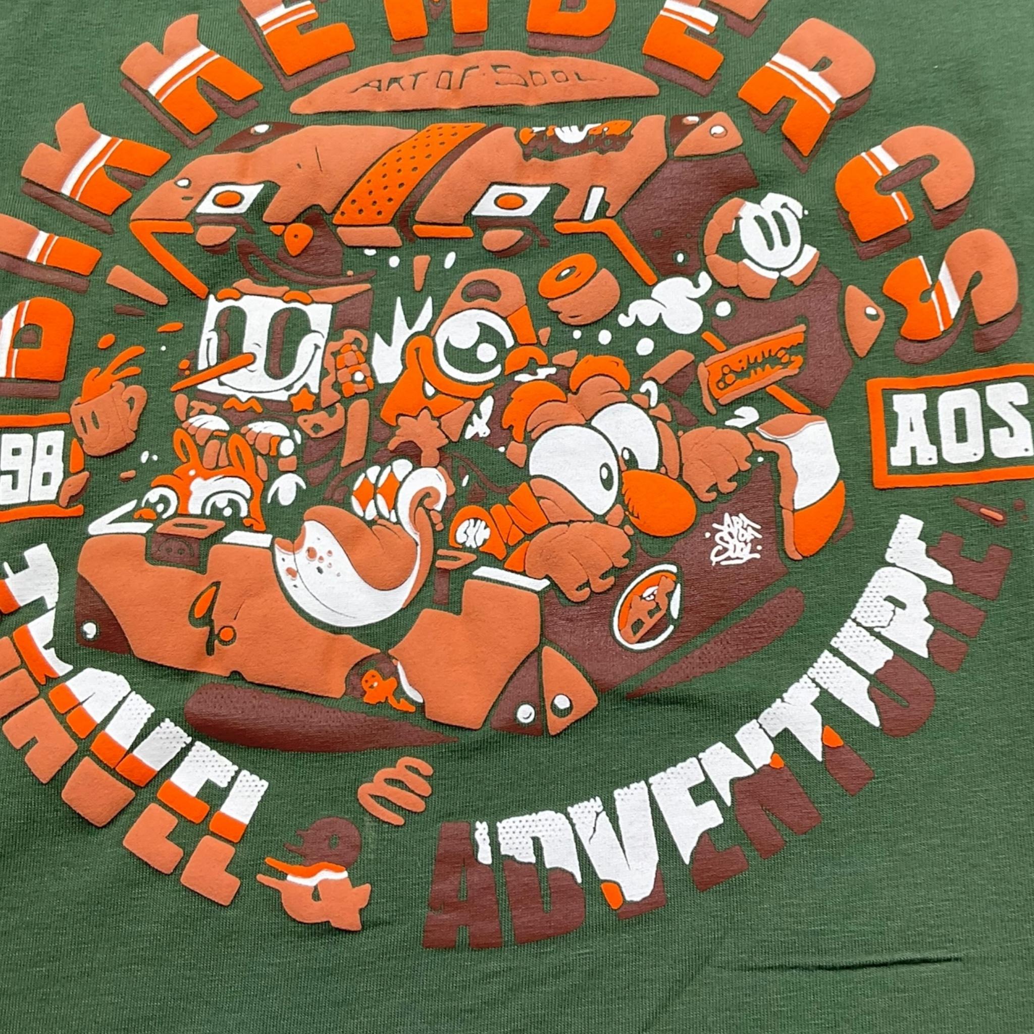 Bikkembergs T-Shirt Girocollo con Stampa per Bambino SHNJF VERDE BiKKEMBERGS 