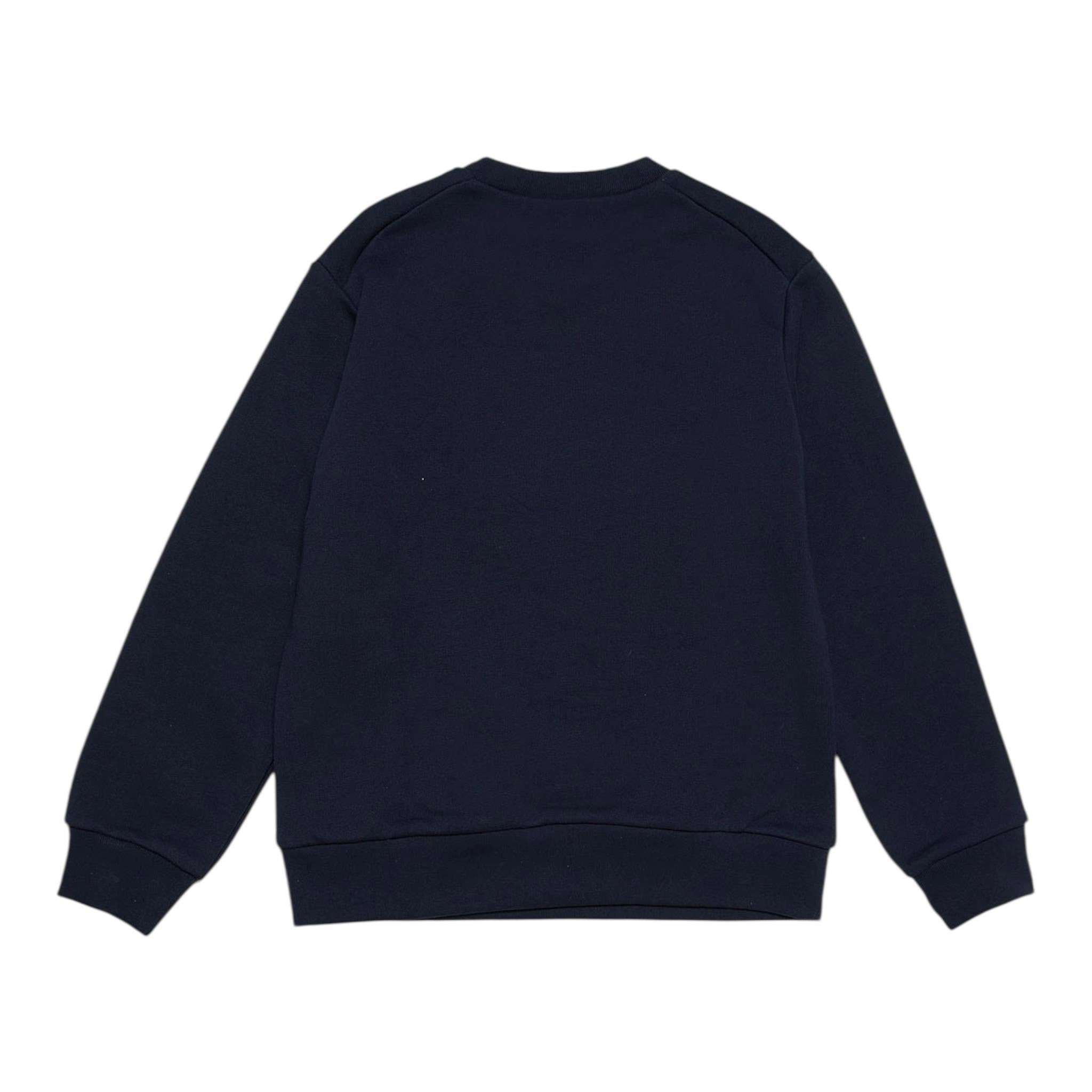 MARNI felpa chiusa girocollo tinta unita con logo in contrasto Blu per Bambino M00935 BLU MARNI 