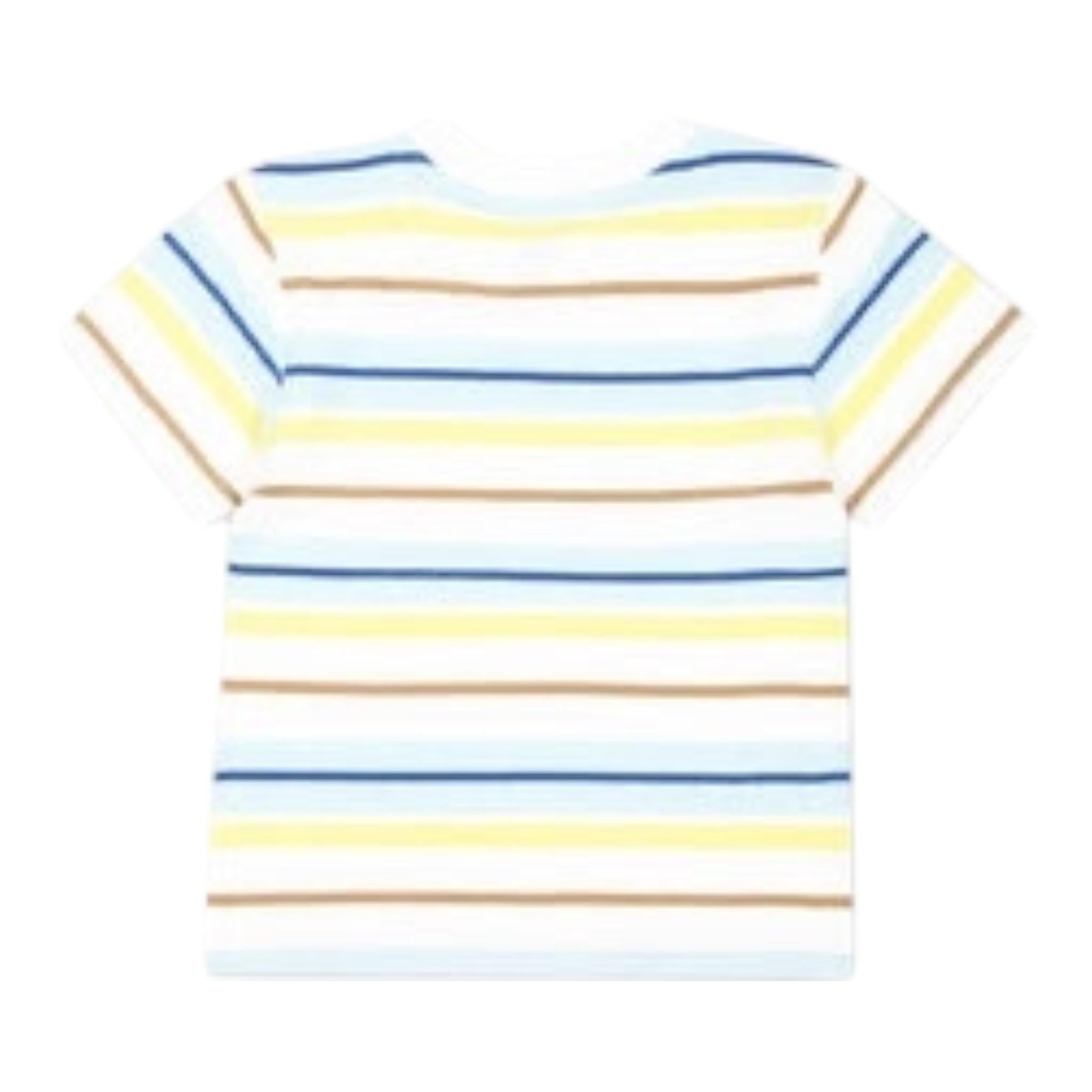 Timberland T-Shirt Tinta Unita con Fantasia A Righe per Bambino T60513 BIANCO TIMBERLAND 