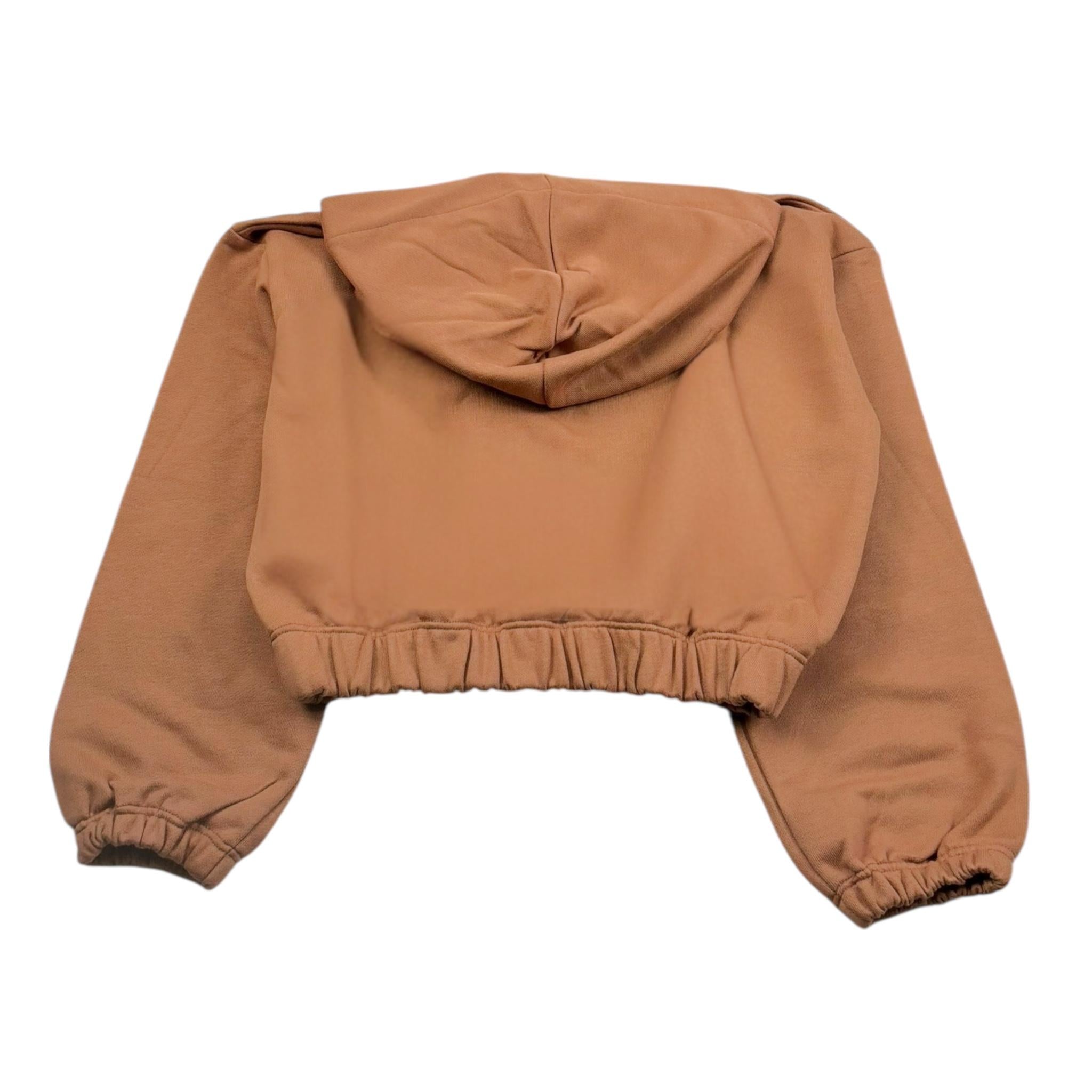 Hinnominate Felpa Tinta Unita con Stampa E Cappuccio per Bambina 3641FY00031 CAMMELLO HINNOMINATE 