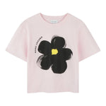Marc Jacobs T-Shirt Girocollo Tinta Unita con Stampa per Bambina W60542 ROSA MARC JACOBS 