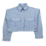Manila Grace Camicia Manica Lunga Modell Crop per Bambino 191SMJS25 AZZURRO MANILA GRACE 