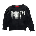 JOHN RICHMOND maglia tinta unita girocollo con stampa Nero per Neonato RIA24071MAXX NERO JOHN RICHMOND 
