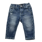 DANIELE ALESSANDRINI jeans tinta unita con girovita regolabile Blu per Neonato 1291PD00052 BLU DANIELE ALESSANDRINI 