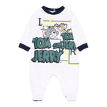 ICEBERG set tutina-bavetta tinta unita con stampa tom and jerry Bianco per Neonato SETICE5300N BIANCO ICEBERG 