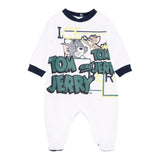 ICEBERG set tutina-bavetta tinta unita con stampa tom and jerry Bianco per Neonato SETICE5300N BIANCO ICEBERG 
