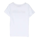 Missoni T-Shirt Girocollo Tinta Unita Con Stampa Bianco Per Bambino