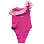 Saint Barth Costume Intero Monospalla Tinta Unita per Bambina CARIN ROSA SAINT BARTH 