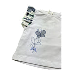 Minibanda T-Shirt Girocollo Tinta Unita con Stampa per Neonata 3B78 BIANCO MINIBANDA 