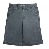 Zadig&Voltaire Bermuda In Denim Tinta Unita Con Girovita Regolabile Nero Per Bambino