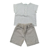 Lalalu' Completo 2 Pezzi Camicia-Bermuda Beige per Neonato CCTL2P BEIGE LALALU' 