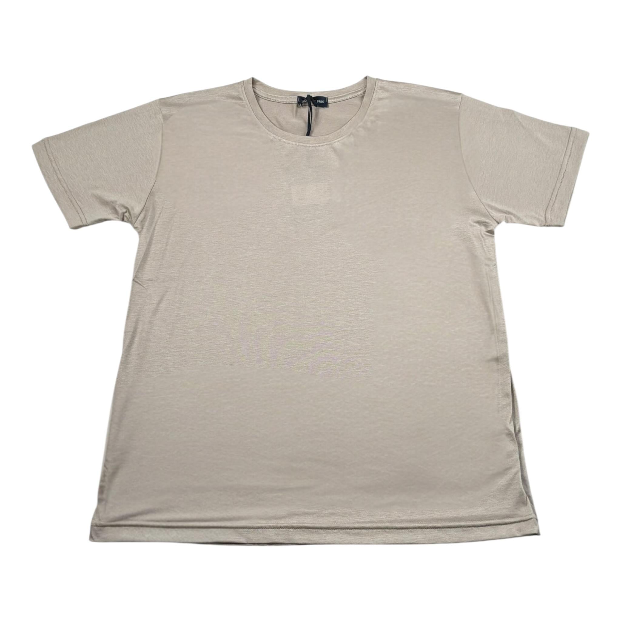Emanuel Pris T-Shirt Girocollo Tinta Unita  per Bambino ETS3136RX BEIGE EMANUEL PRIS 