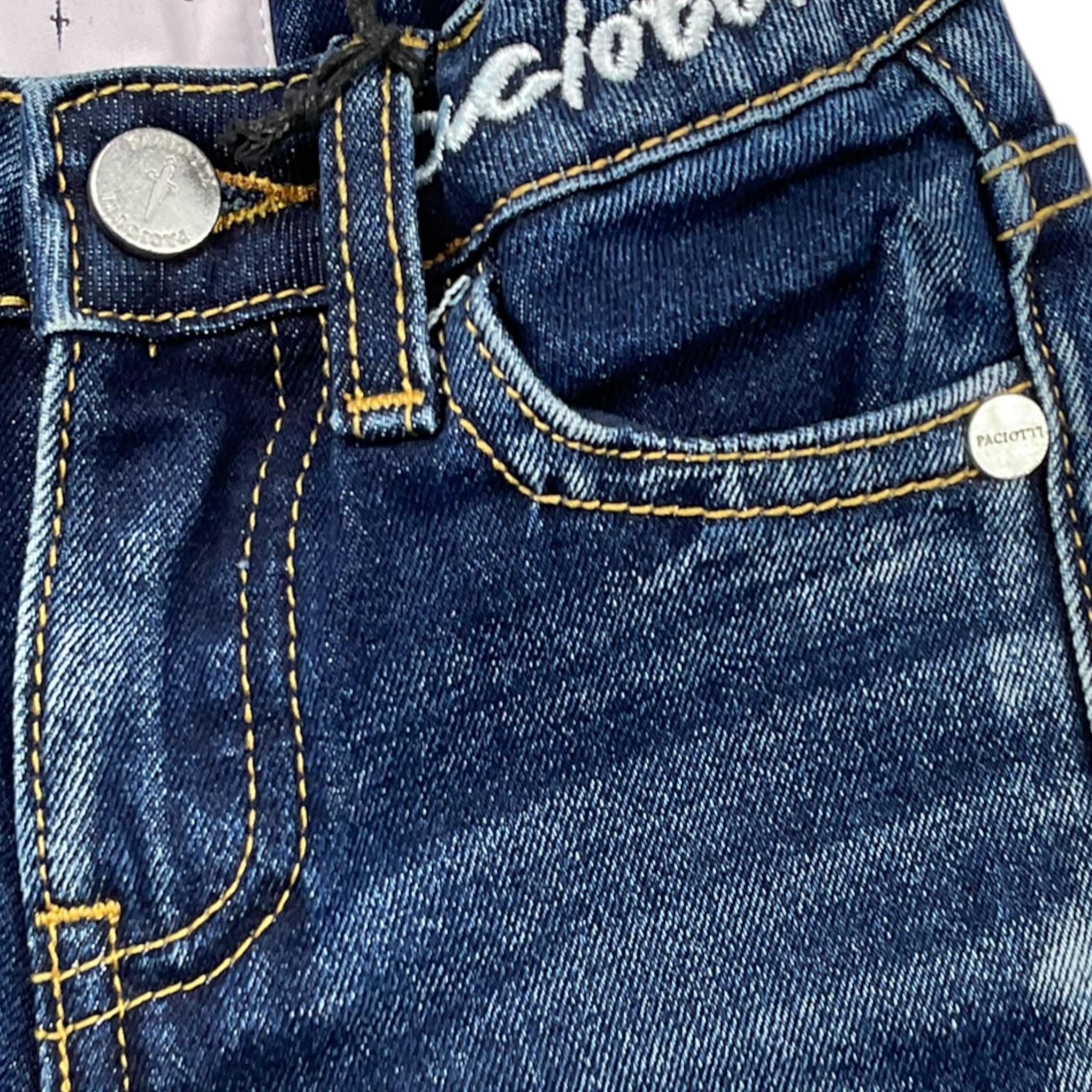 CESARE PACIOTTI jeans tinta unita con girovita regolabile Blu per Neonato PTP5362JN BLU CESARE PACIOTTI 