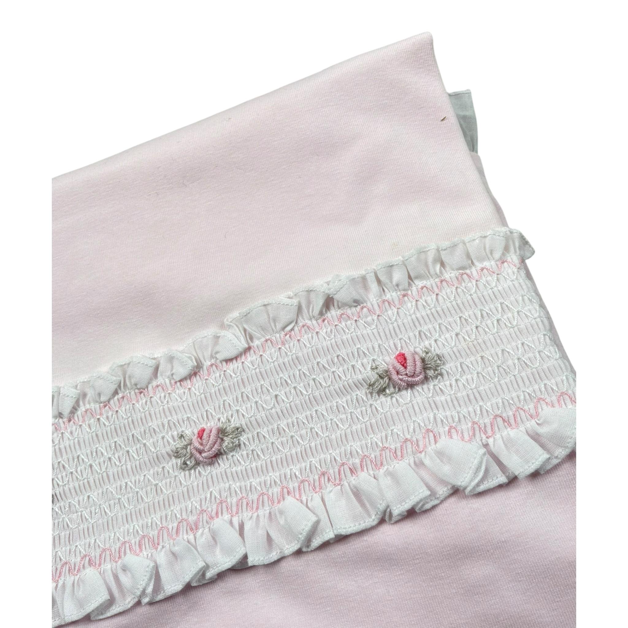 Marlu' Coperta Tinta Unita con Stampa per Neonata AN2781 ROSA MARLU' 