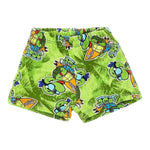 Mousse Bermuda Tinta Unita con Fantasia per Neonato NINJASURFN VERDE MOUSSE 