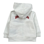 John Richmond Felpa con Zip E Cappuccio Tinta Unita per Neonata RIP26129FE BIANCO JOHN RICHMOND 