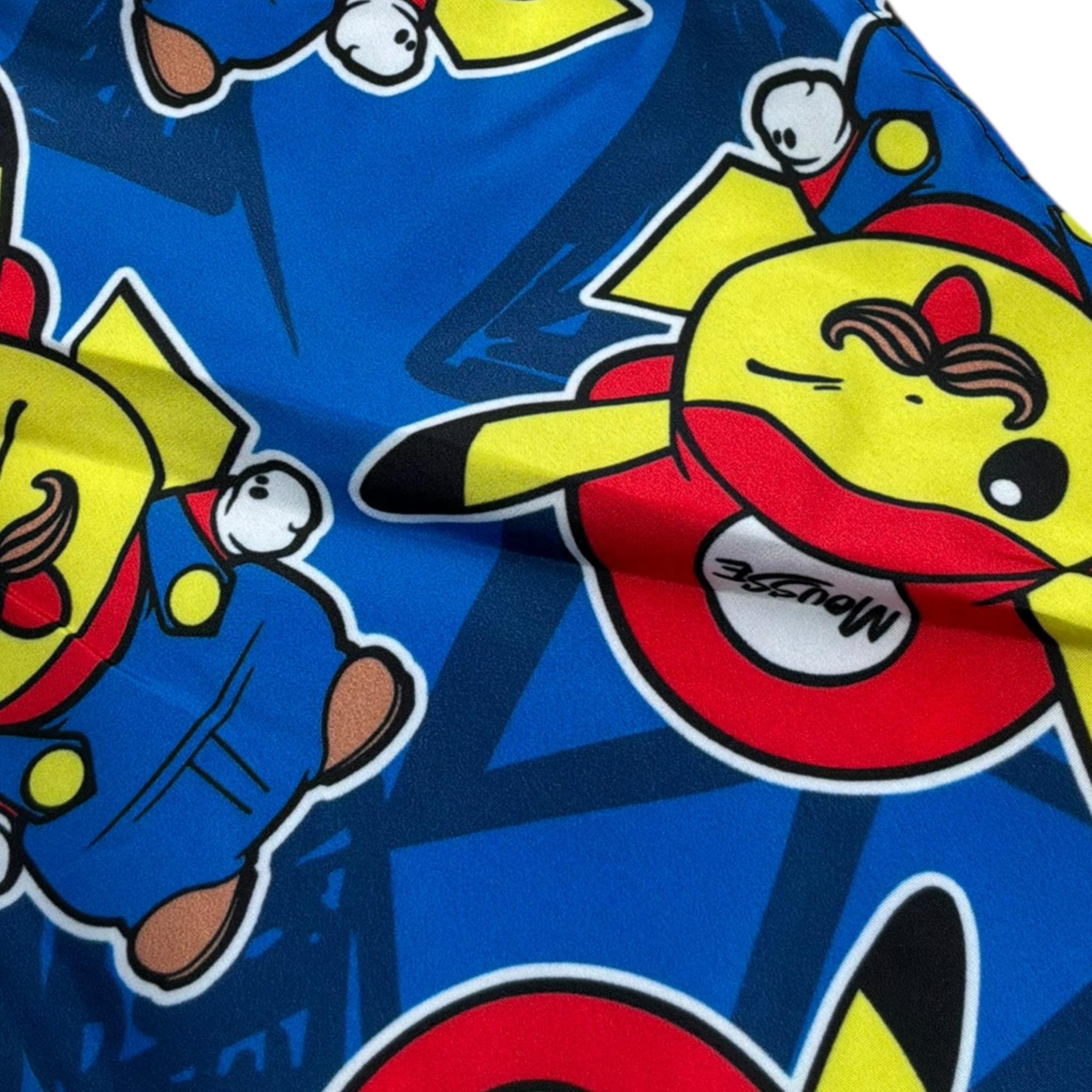 Mousse Costume Tinta Unita Modello Bermuda per Bambino PIKAMARIOXX BLU MOUSSE 