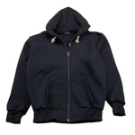 BRAND NAME felpa con zip e cappuccio tinta unita Nero per Bambino BN1095S NERO BRAND NAME 