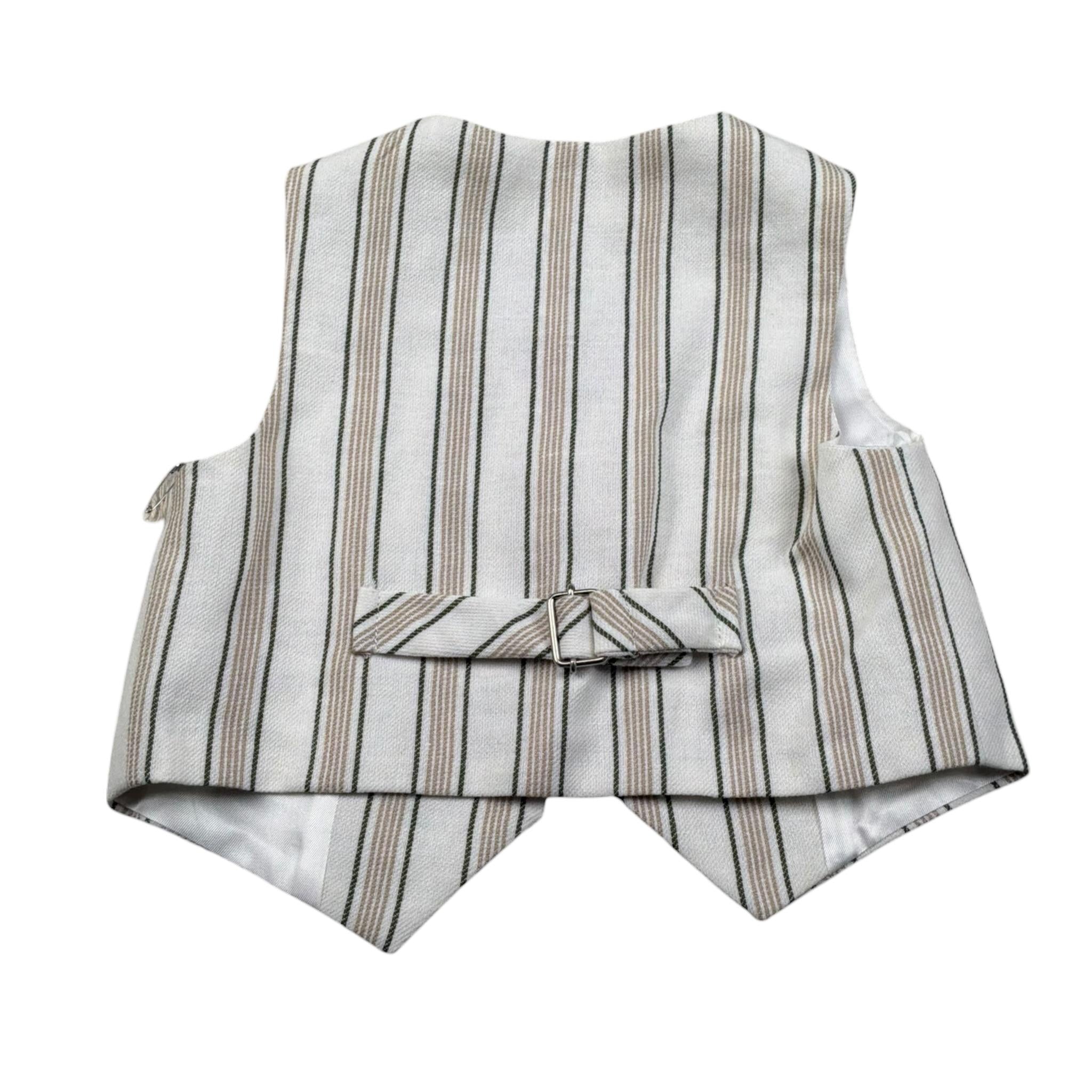 Pure Firenze Gilet tinta unita Fantasia Panna per Neonato PC03352 PANNA PURE FIRENZE 