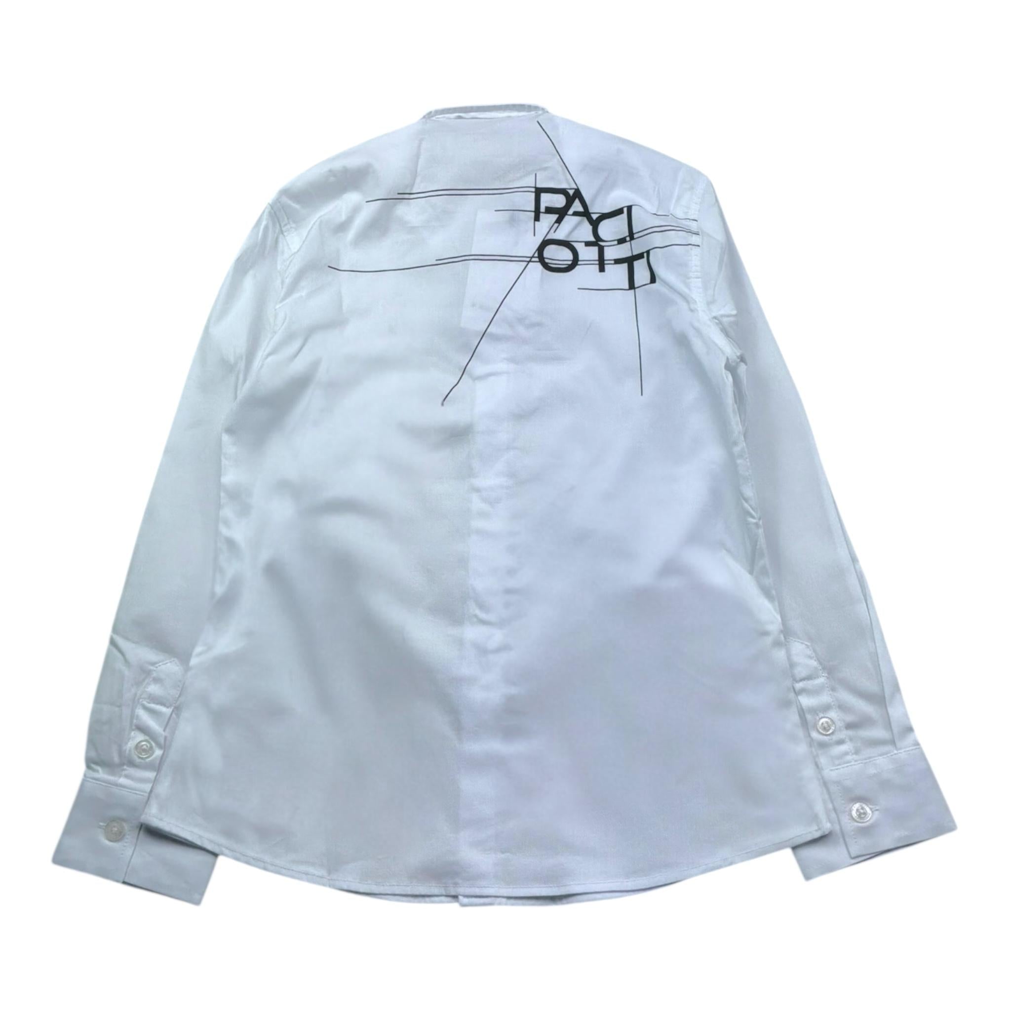 Cesare Paciotti Camicia Tinta Unita con Logo per Bambino CMP5161JX BIANCO CESARE PACIOTTI 