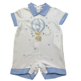 Le Bebe' Pagliaccetto Tinta Unita con Stampa E Colletto per Neonato LBB4901 BIANCO LE BEBE' 