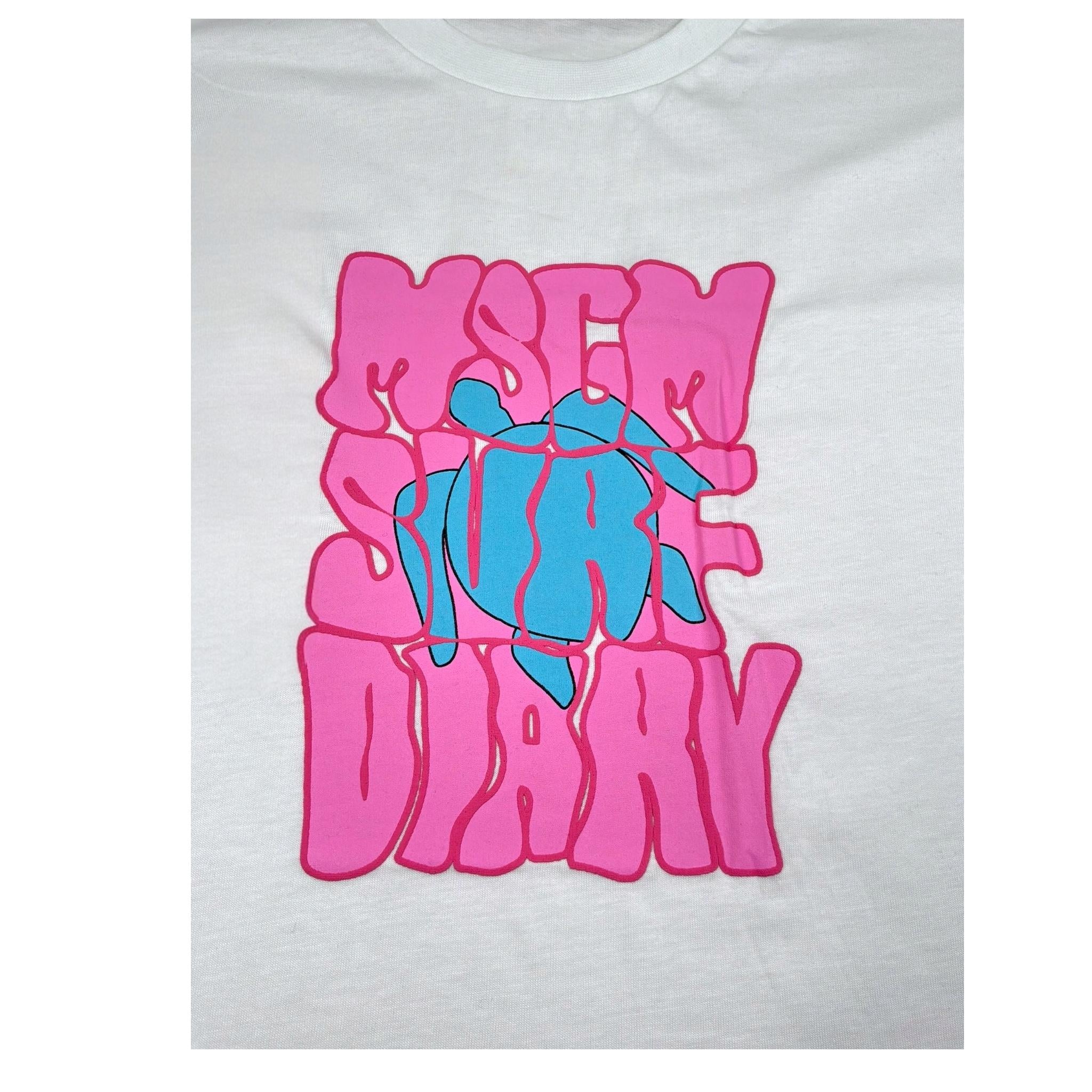 Msgm T-Shirt Girocollo Tinta Unita con Stampa per Bambina S5MSJGTH243 BIANCO MSGM 