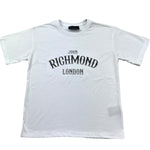 John Richmond T-Shirt Girocollo Tinta Unita con Stampa per Bambina RGP26048TS BIANCO JOHN RICHMOND 