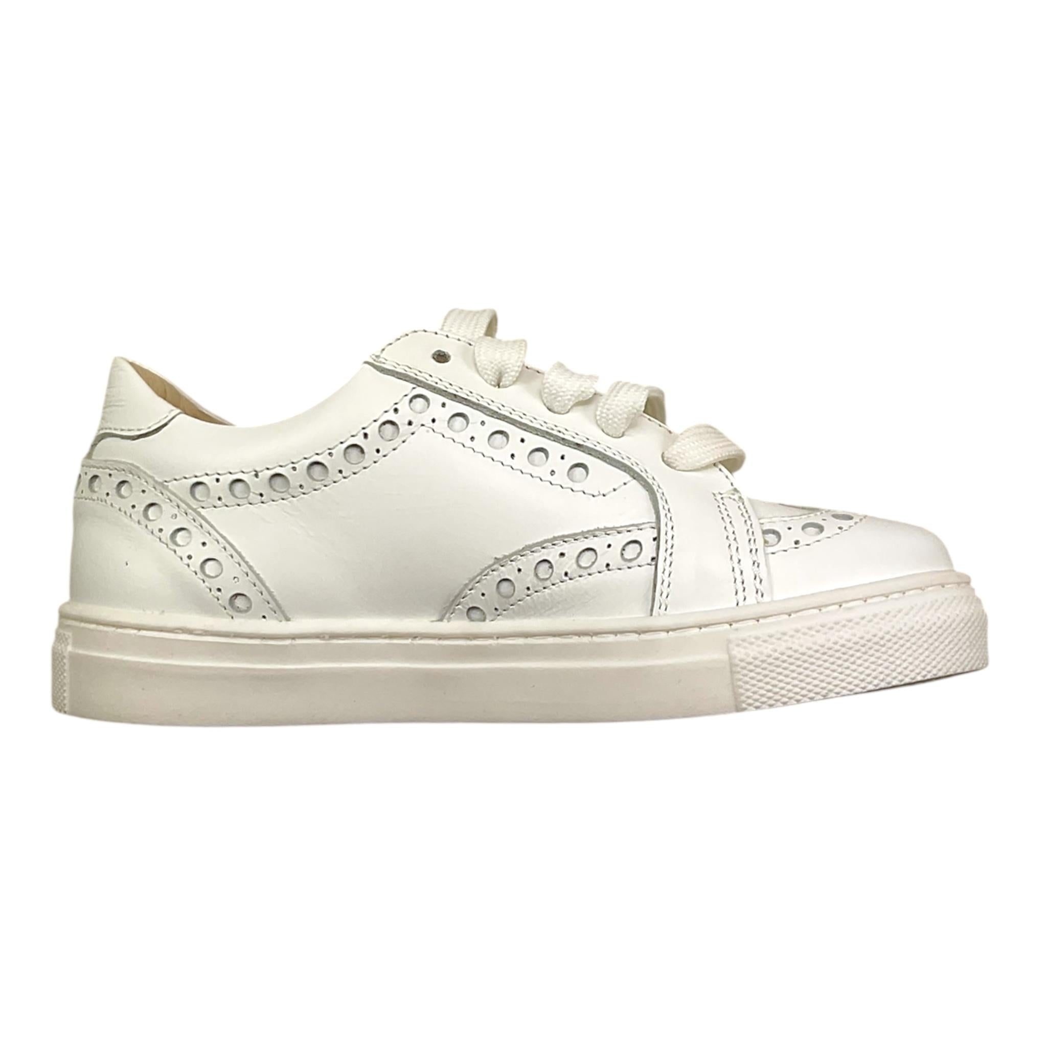 Montelpare Sneakers Tinta Unita con Lacci per Bambina MIT7959 BIANCO MONTELPARE 