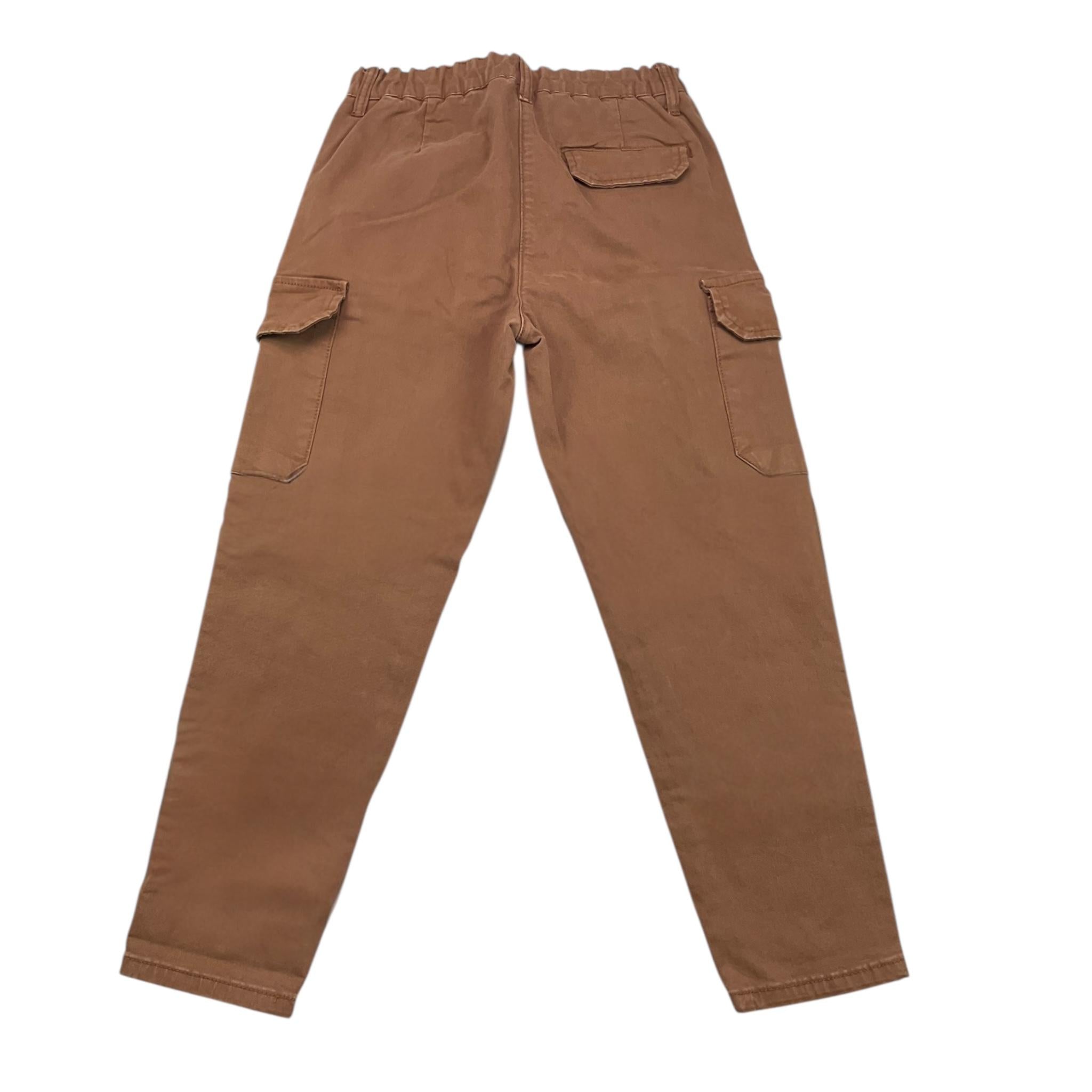 MANILA GRACE pantalone tinta unita modello cargo Marrone per Bambina MG2375 MARRONE MANILA GRACE 
